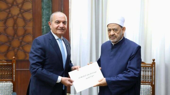 شيخ الأزهر يتلقى دعوة أردنية بشأن القدس