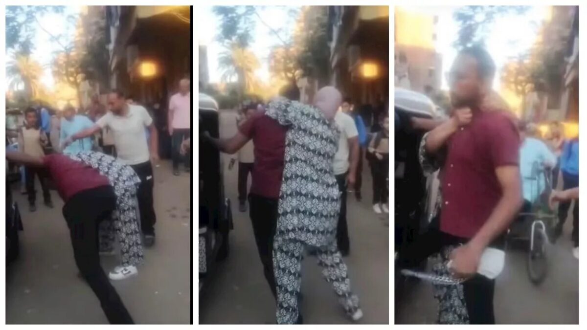 مصر.. سيدة تقضم أذن محام خلال مشاجرة في الشارع (فيديو)