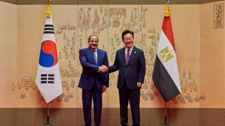 سيئول.. السيسي يؤكد قضية وجودية لمصر ويعلن عن شراكة استراتيجية مع كوريا