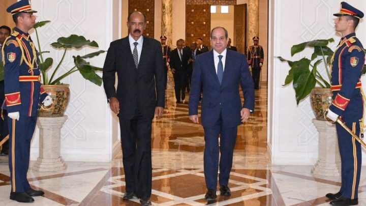 وسط توتر مع إثيوبيا.. السيسي وأفورقي: تنسيق وتوافق كبير بين مصر وإريتريا