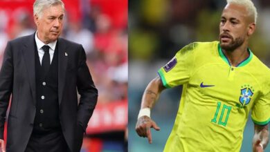 أنشيلوتي يستبعد نيمار من قائمة البرازيل لمواجهتي فرنسا وكرواتيا