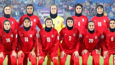 استقبال حافل للاعبات منتخب إيران لكرة القدم للسيدات في طهران