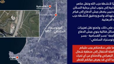 الاحتلال يهدّد باستهداف جسر القاسمية مجددا