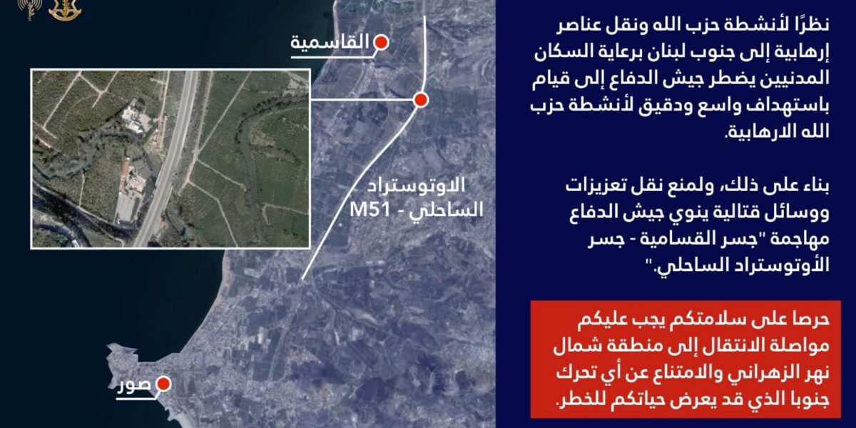 الاحتلال يهدّد باستهداف جسر القاسمية مجددا