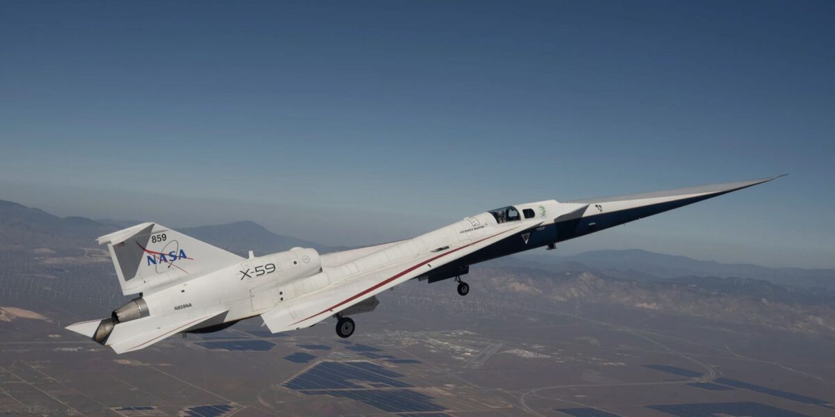 الرحلة التجريبية الثانية على الإطلاق لطائرة ناسا X-59 الأسرع من الصوت تم قطعها بسبب خلل