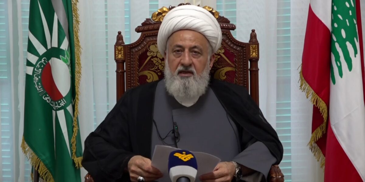 الشيخ علي الخطيب وجه رسالة تهنئة الى آية الله السيد مجتبى خامنئي