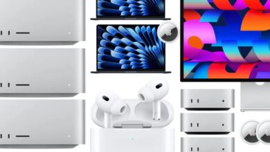 العروض: M5 Max Mac Studio، MacBook Air، Studio Display، المزيد
