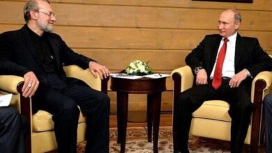 بوتين يعزي قائد الجمهورية الاسلامية باستشهاد علي لاريجاني