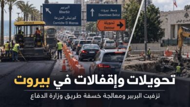 تحويلات وإقفالات في بيروت بدءاً من 7 أيلول لتزفيت جسر البربير