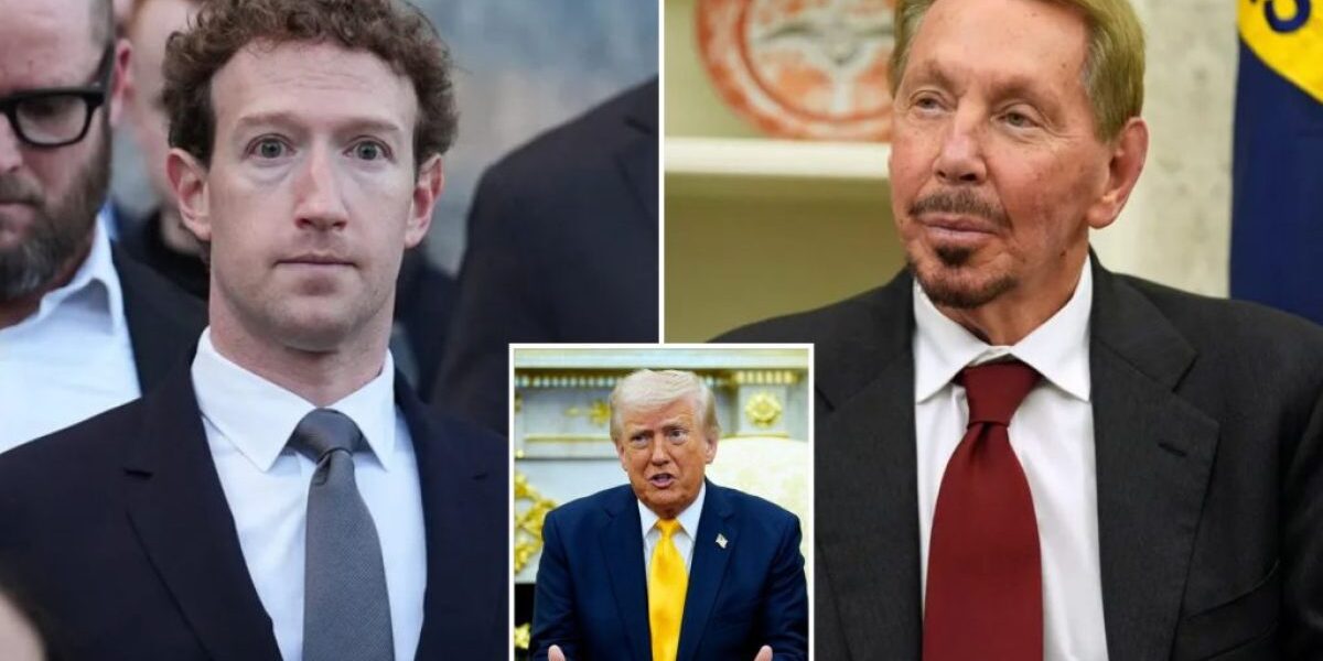 ترامب يعين مارك زوكربيرج ولاري إليسون في مجلس التكنولوجيا