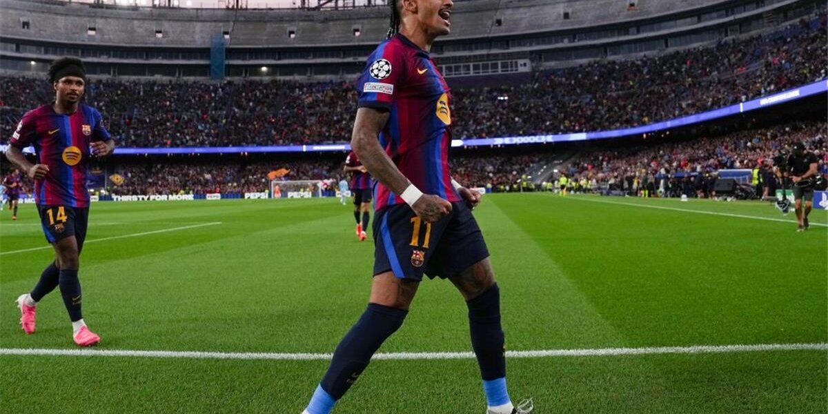 رافينها يستهدف رقما قياسيا في مباراة برشلونة وليفانتي