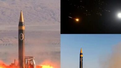 صاروخ انشطاري إيراني يثير القلق خلال قصف مواقع داخل إسرائيل ()