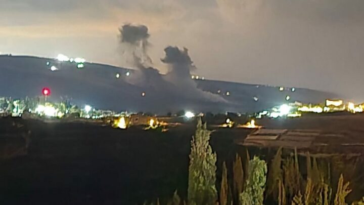 غارتان إسرائيليتان على المنصوري بثلاث صواريخ