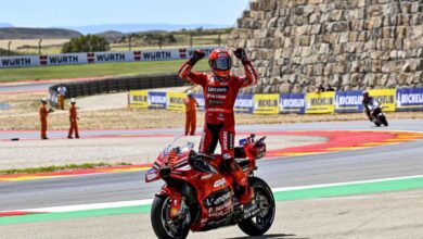 مارك ماركيز يكتسح أراغون ويشعل سباق MotoGP: فوز ثالث توالياً يقلص الفارق مع مارتن إلى 19 نقطة