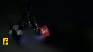 مشاهد من استهداف المقاومة الاسلامية قاعدة عسكرية اسرائيلية في حيفا